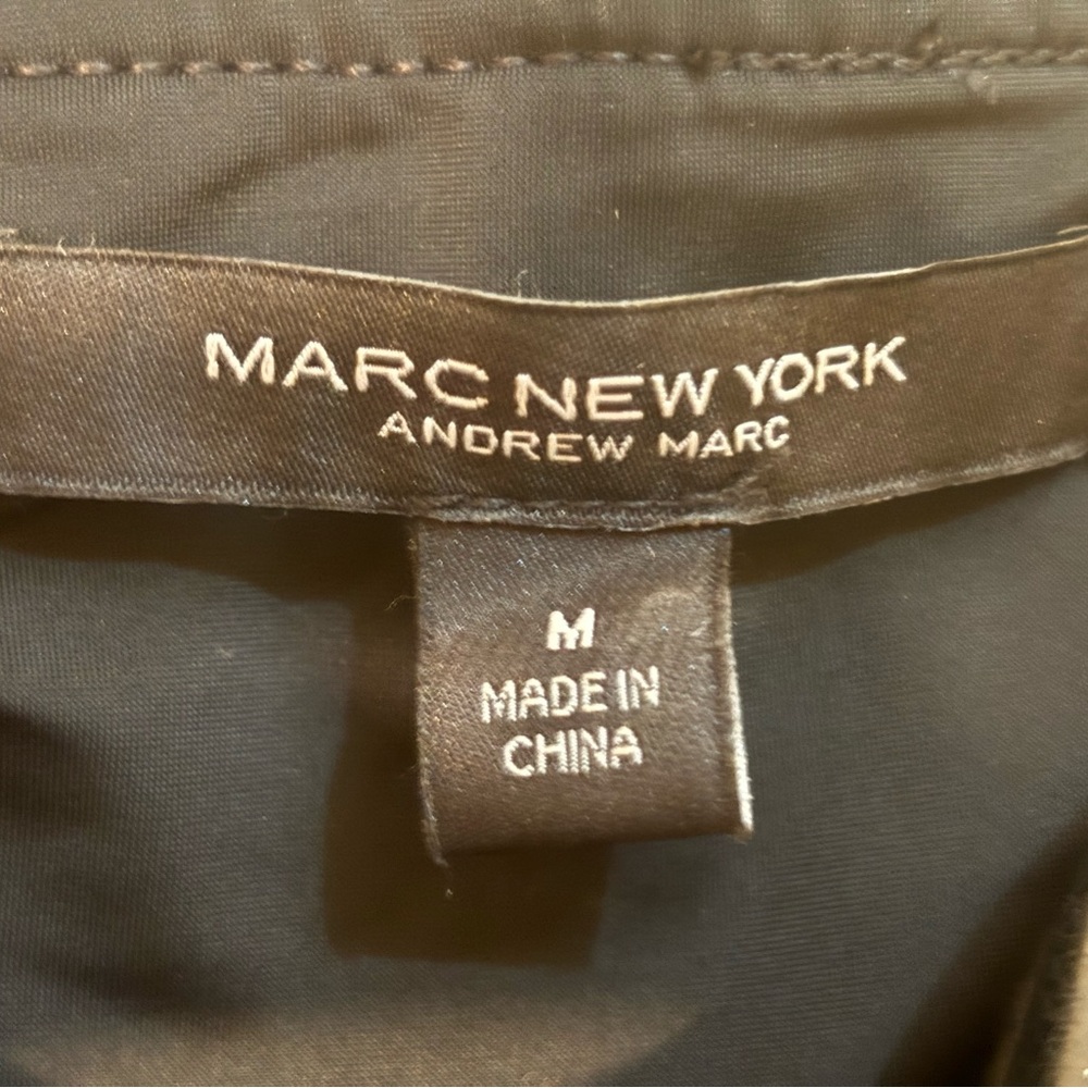 Andrew Marc Black Faux Leather Pants - Picture 4 of 6